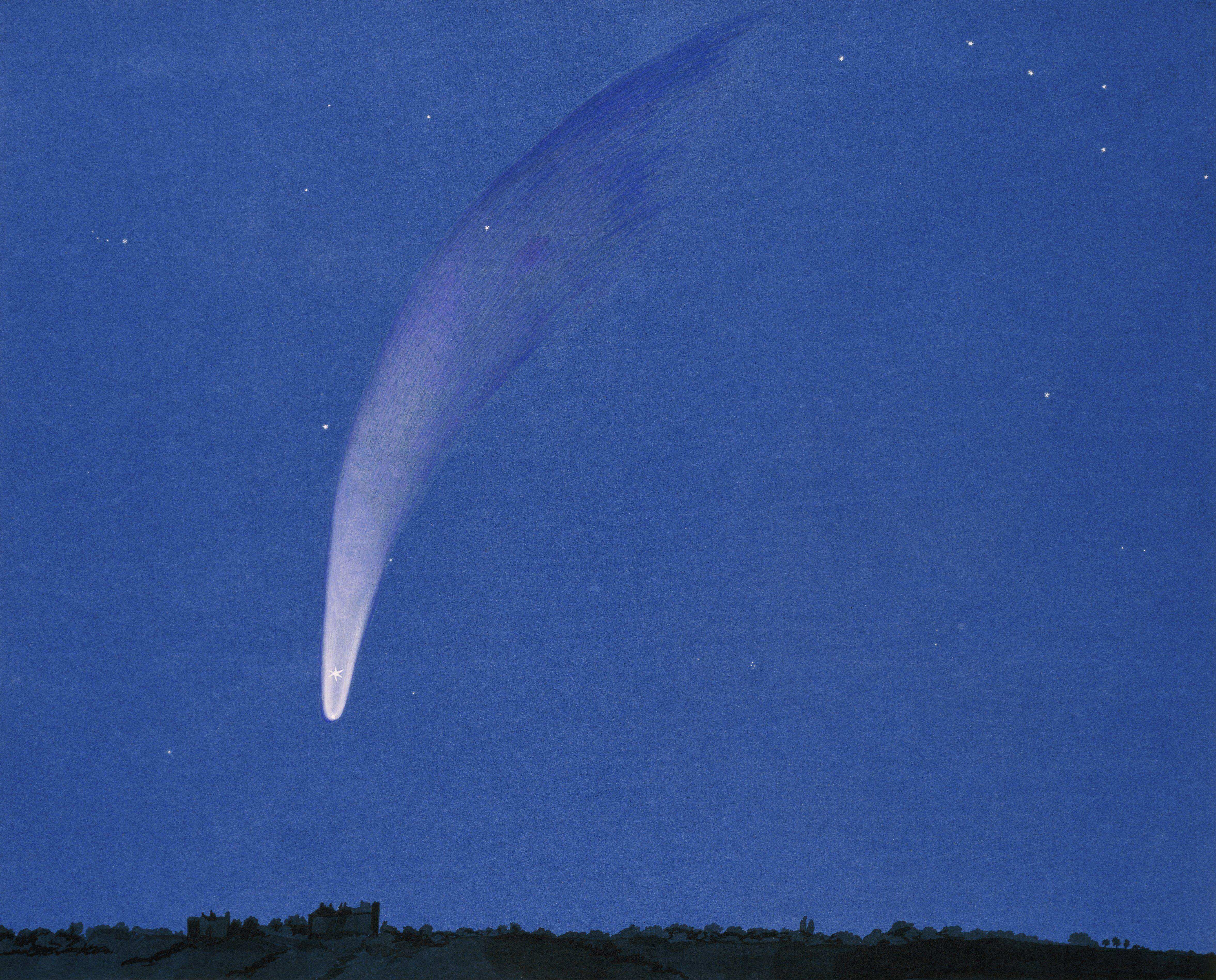 Donati's comet by Griesbach (1858)