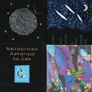 The journey of a meteorite from it's originating asteroid, where it is ejected by an impact, falling to the Earth and finally a microscope image of a meteorite.