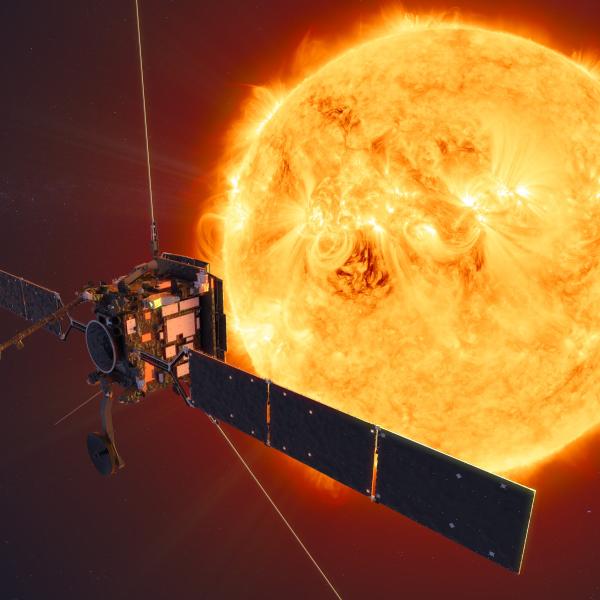 Artist's impression of the Solar Orbiter spacecraft