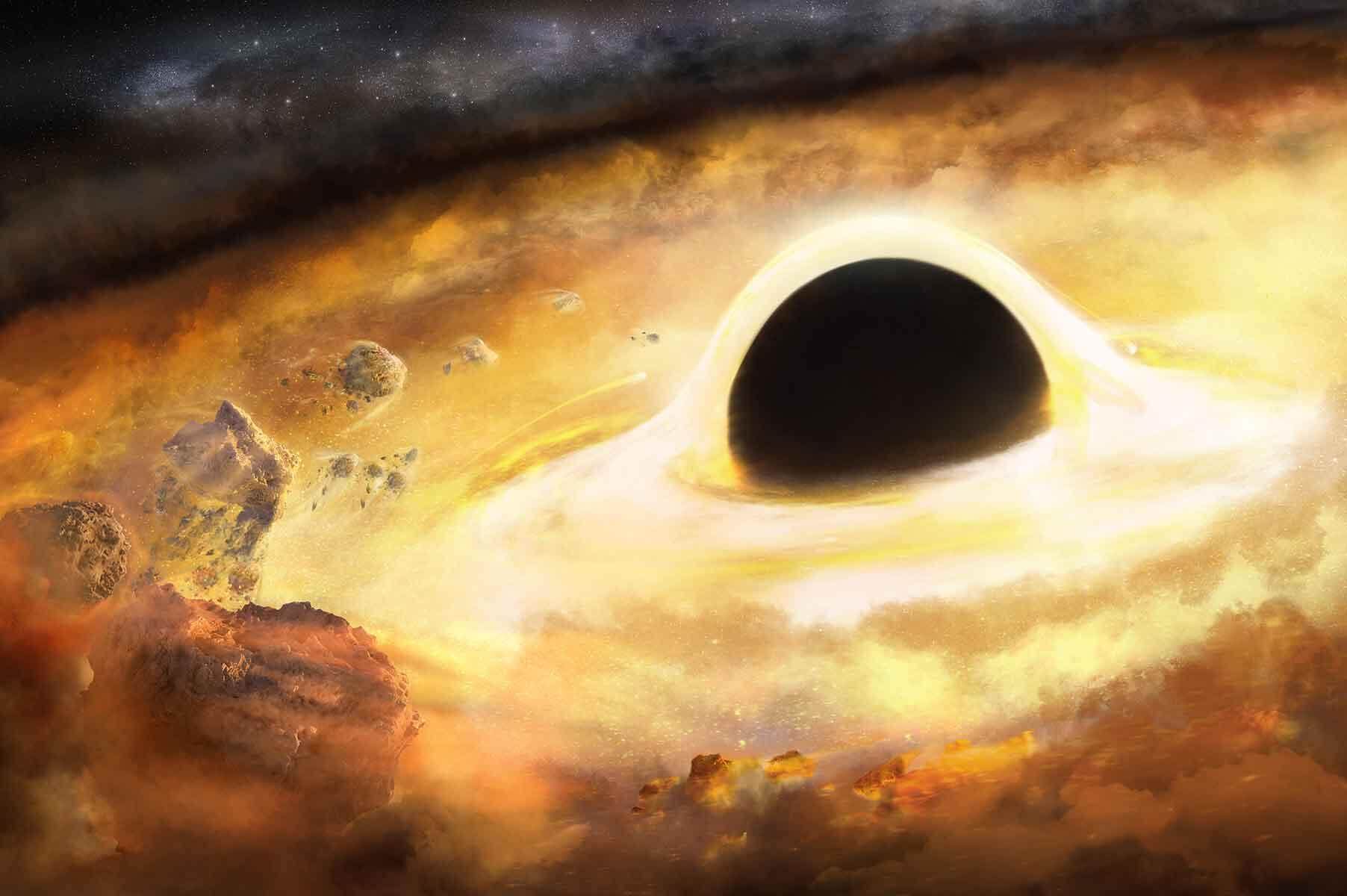 Artistic rendering of a black hole