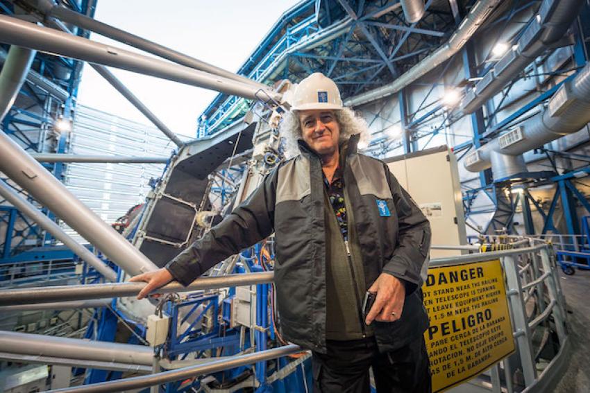 Queen guitarist Sir Brian May at Paranal Observatory