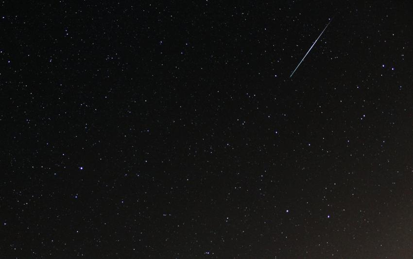 A meteor from the Geminids shower in 2014.