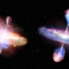 Red and blue quasars