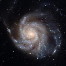 An image of Messier 101, the Pinwheel Galaxy, made with the Hubble Space Telescope