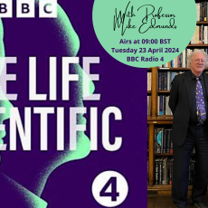 The Life Scientific logo with a picture of Professor Mike Edmunds and Professor Jim Al-Khalili.