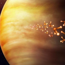 An artist’s impression of the proposed VERVE mission to Venus the answer whether tiny bacterial lifeforms really do exist in the planet’s clouds.
