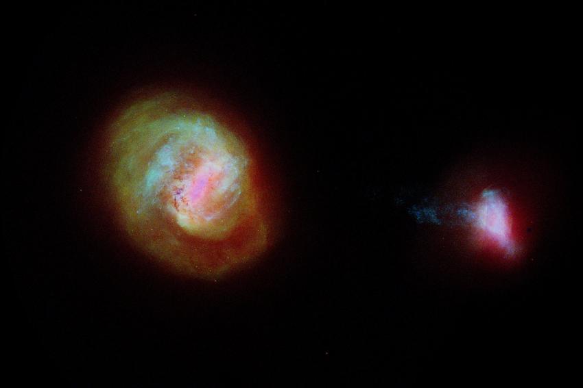 Map of stars in the Large and Small Magellanic Clouds made using Gaia data