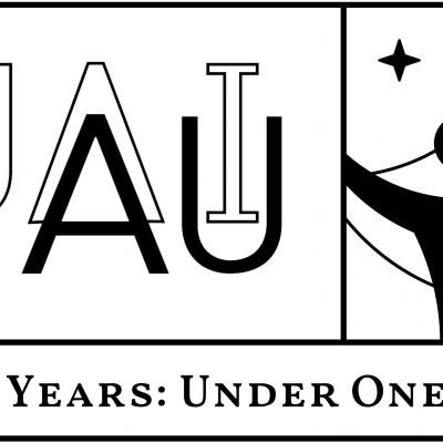 Logo for the celebration of 100 years of the International Astronomical Union 1919-2019